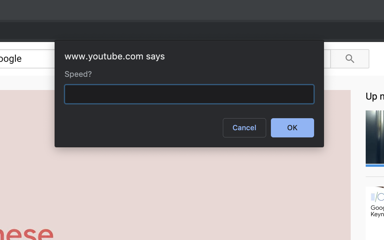 Custom Playback Speed