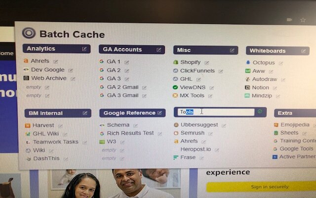 Batch Cache