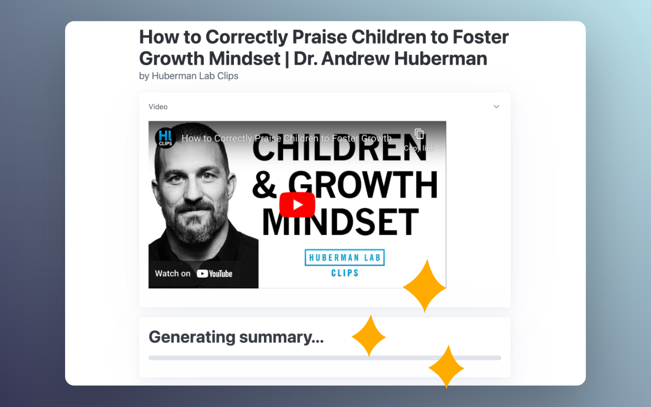 SummYT - Free YouTube Summary Generator for ChatGPT