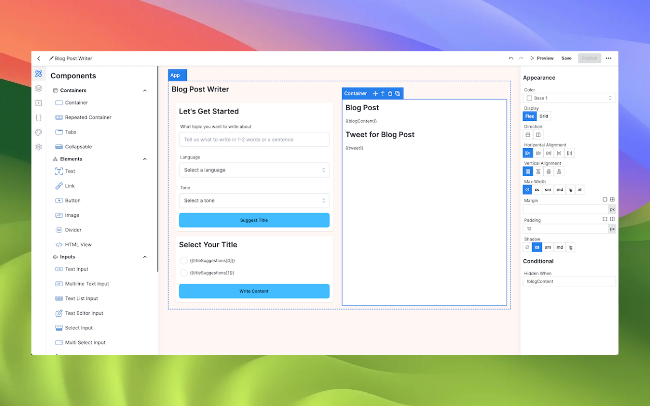 Toolmark AI - No-code AI App and Extension Builder