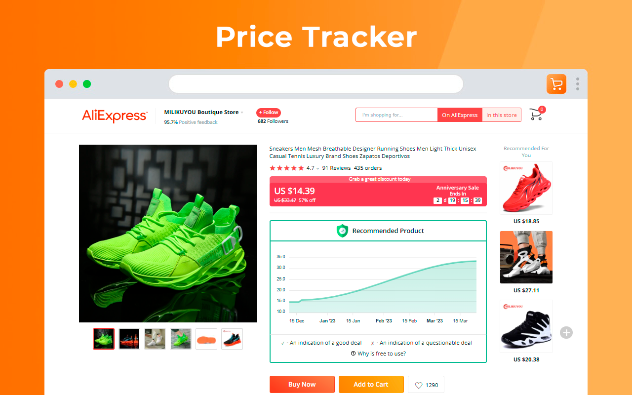 AliAI - 价格历史和卖家评级