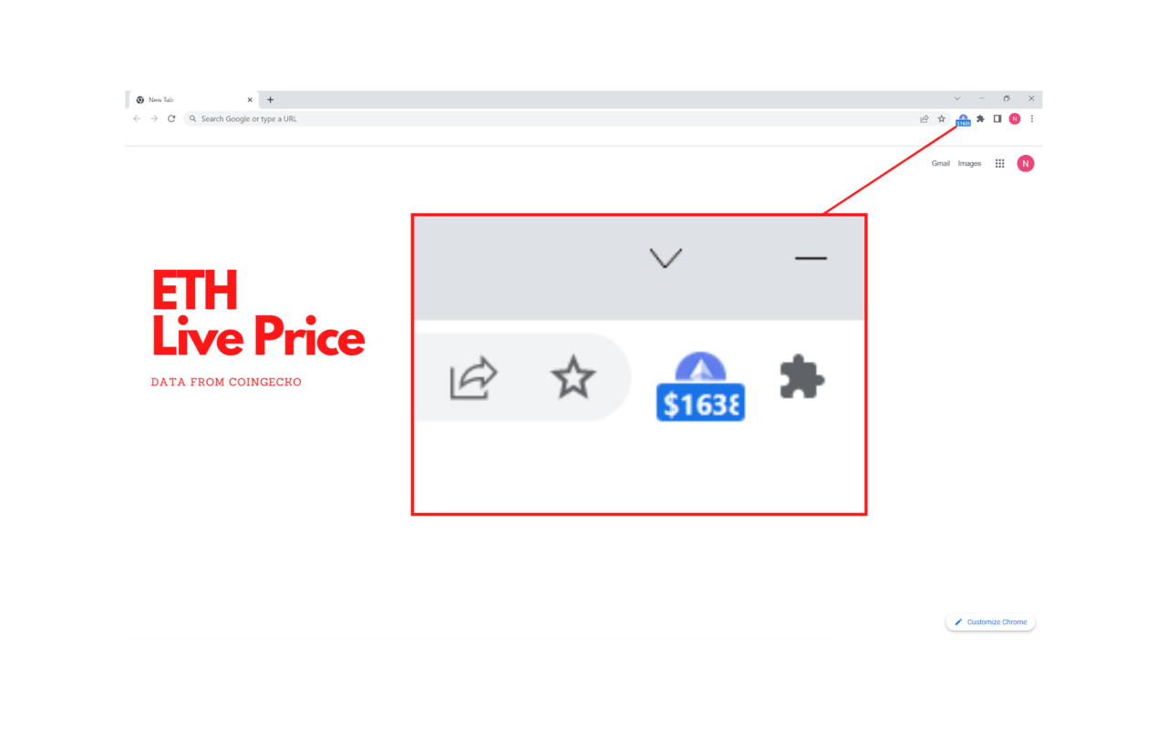 Ethereum Price Ticker