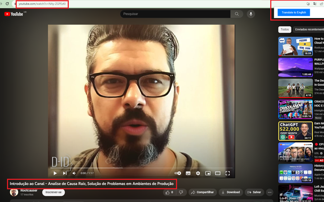 Youtube Video Language Selector