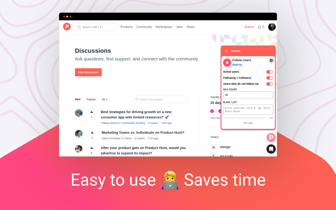 Product Hunt Extension: Helper