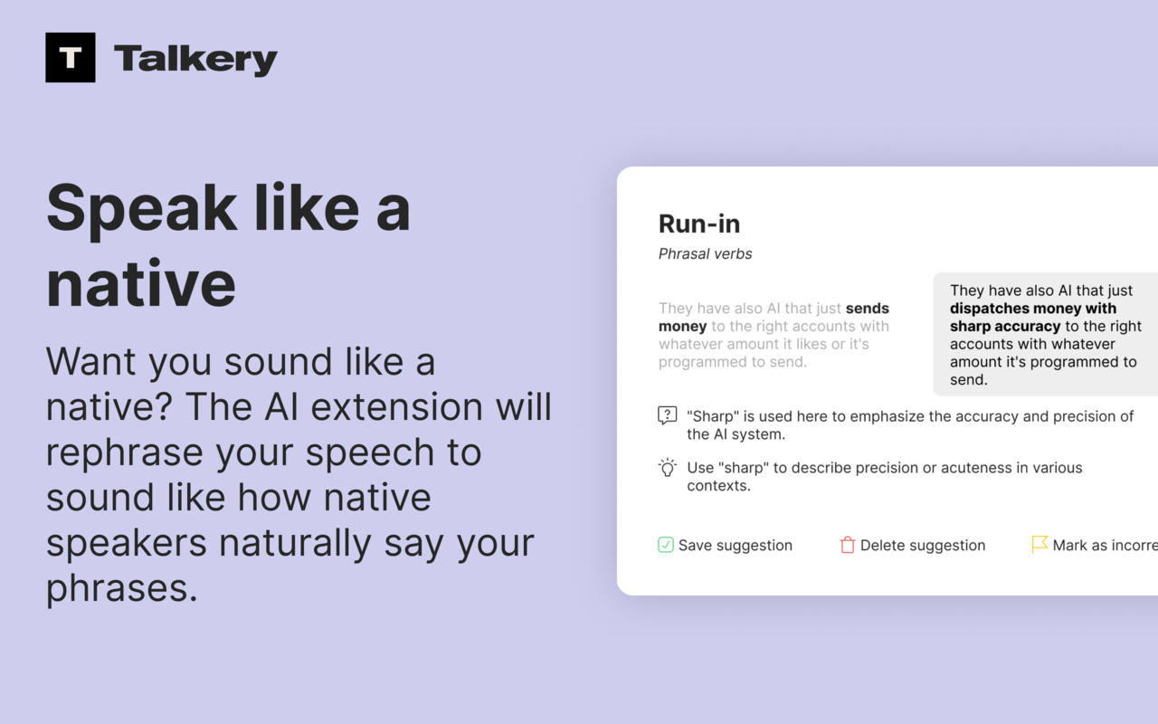 Talkery: AI Rephraser
