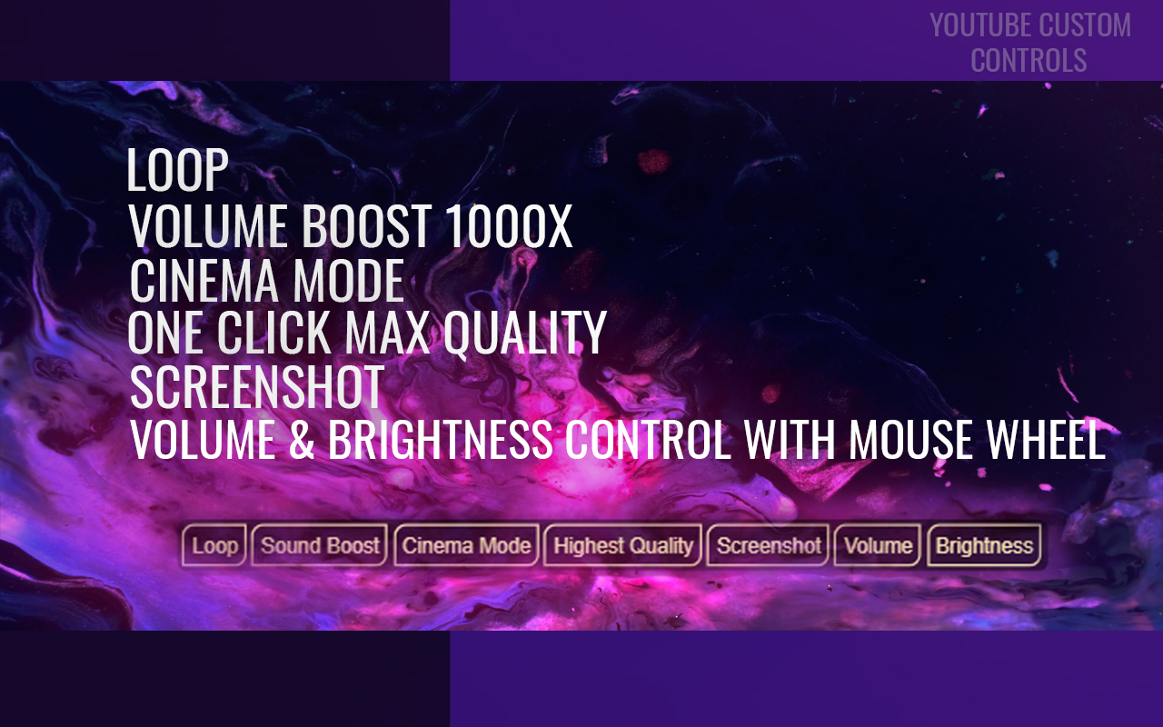 YouTube Custom Controls