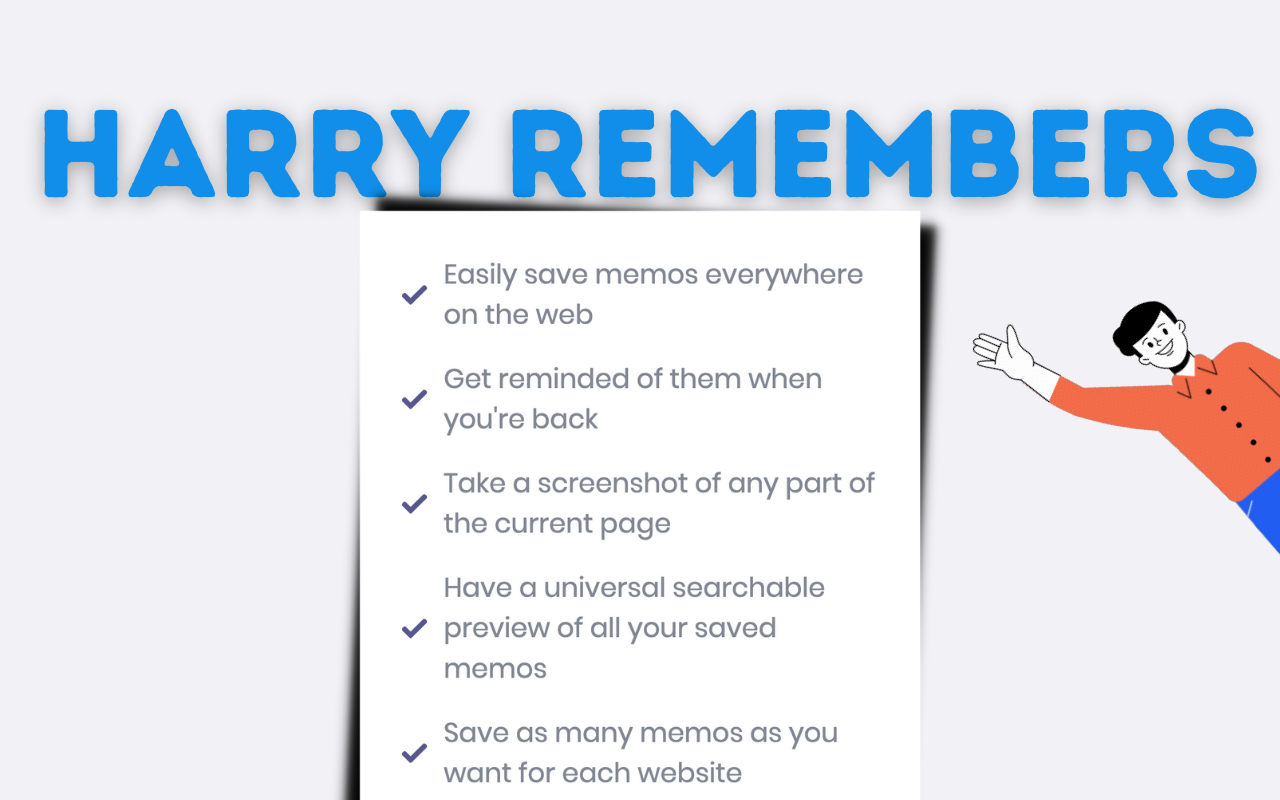 Harry Remembers - Web Note & Screenshot Taker