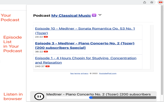 Send Youtube To Podcast