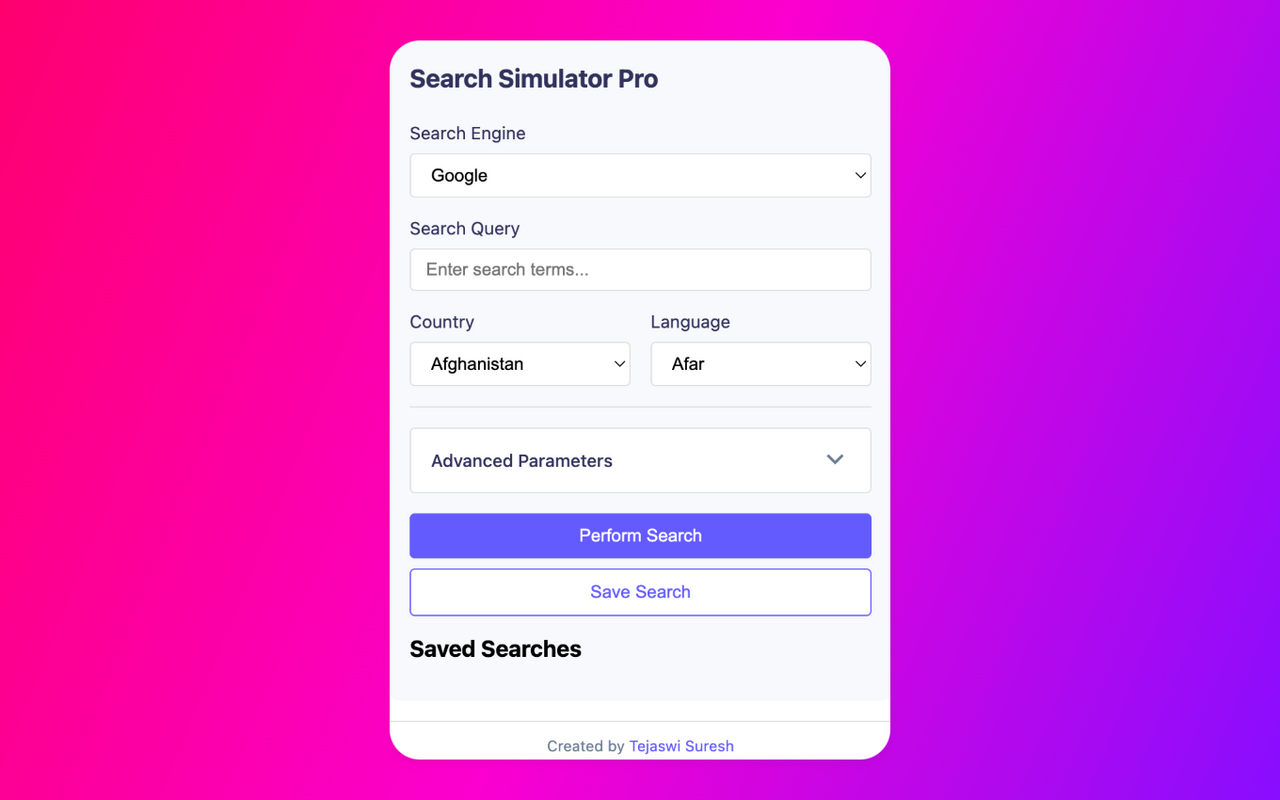 Search Engine Simulator Pro