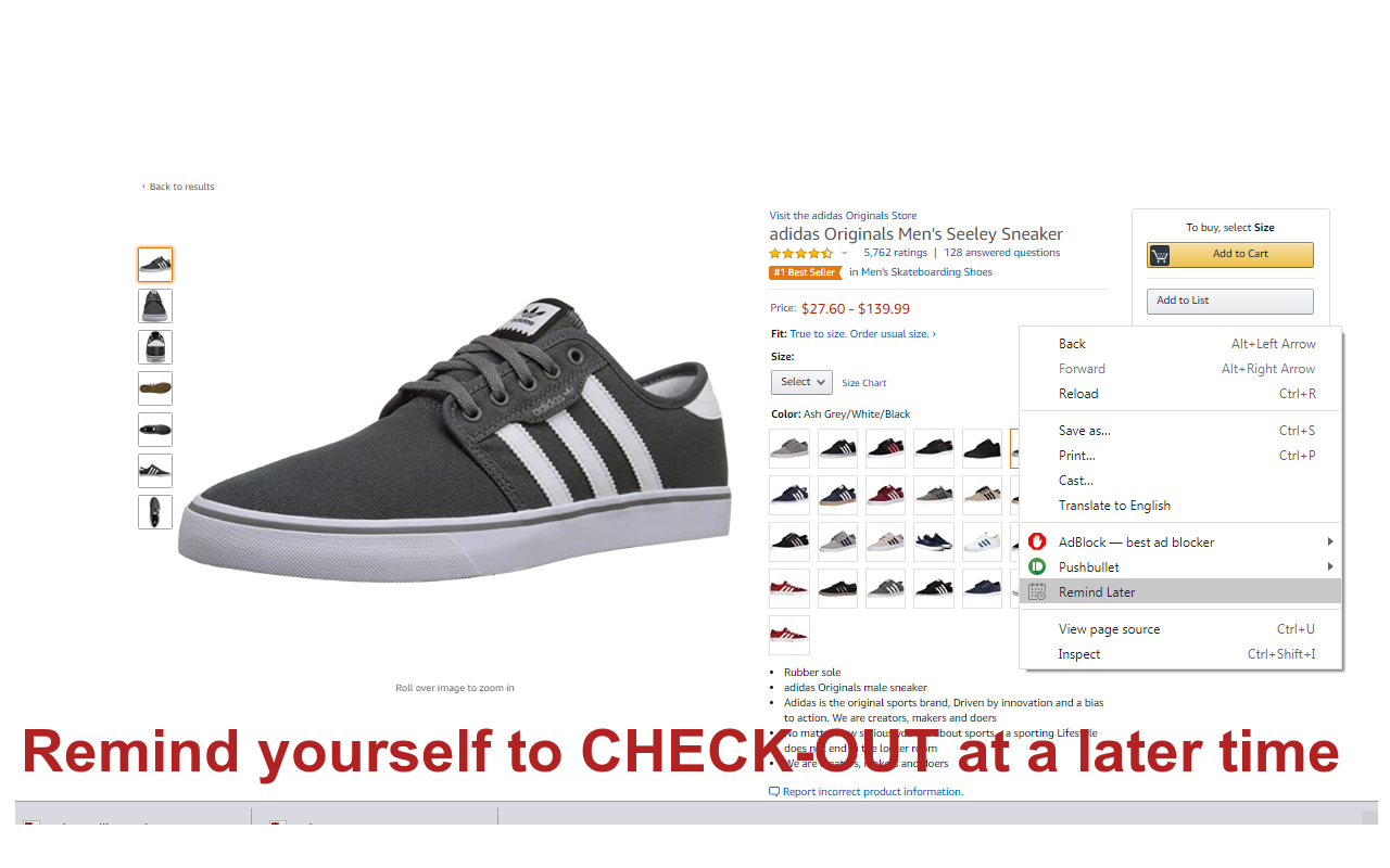 Remind Later: Set reminder about anything