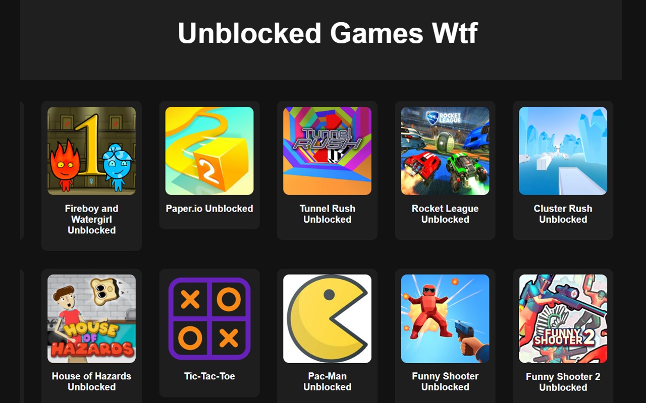 Unblocked Games Wtf