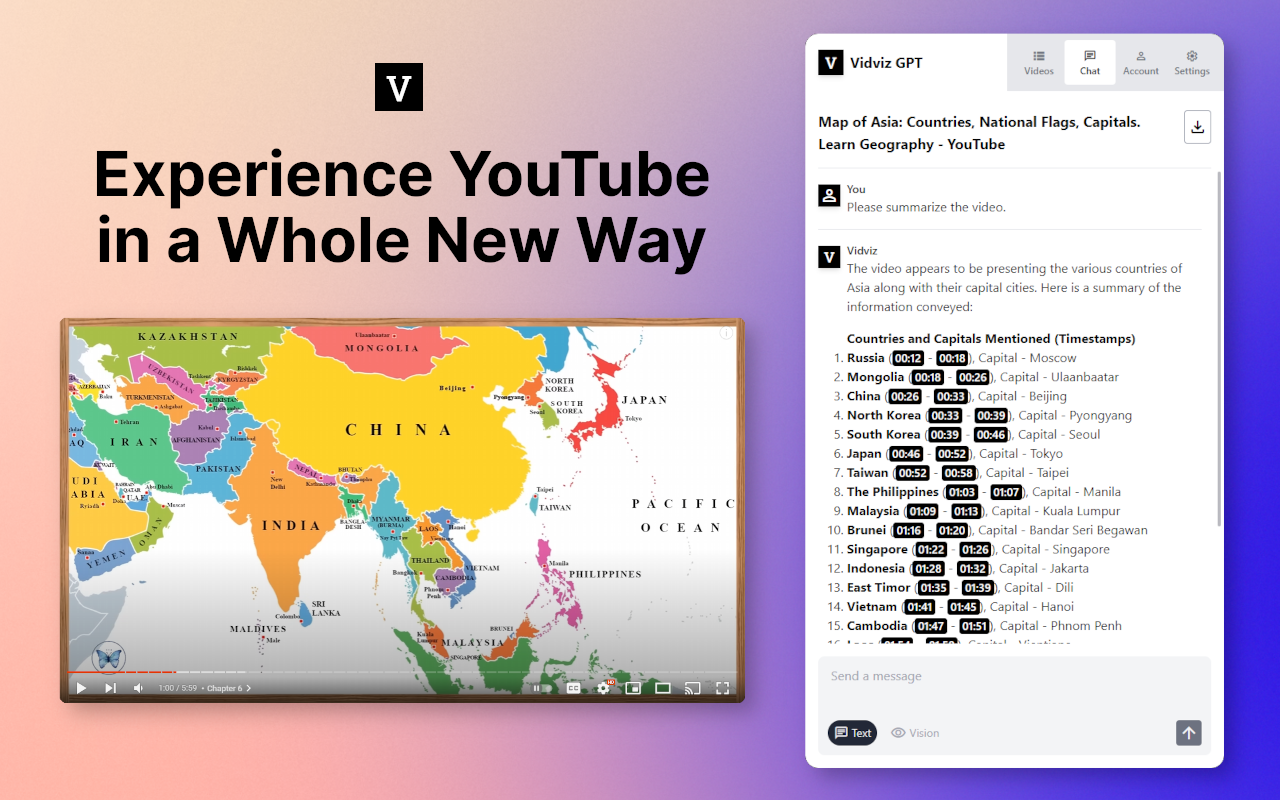 Vidviz GPT: AI for YouTube