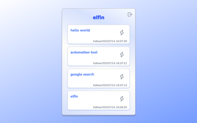 elfin - browser automation tool