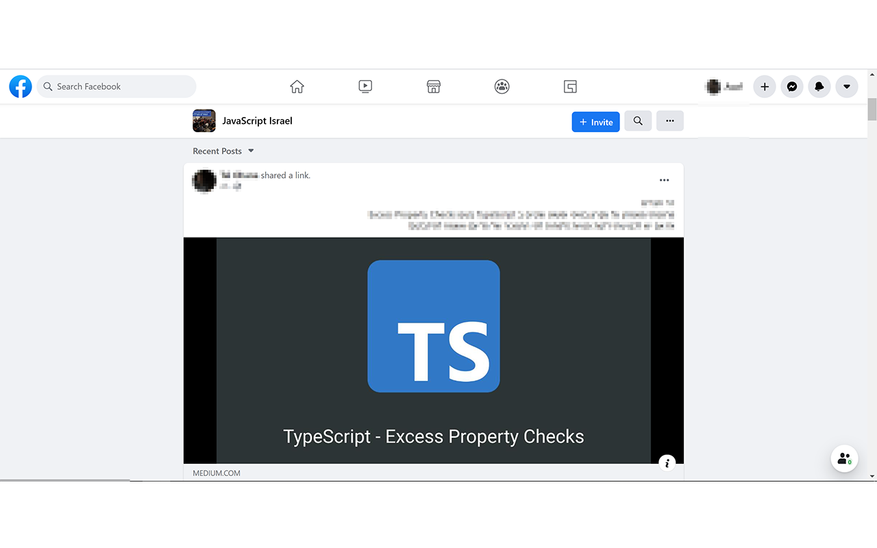Large Facebook Group Feed