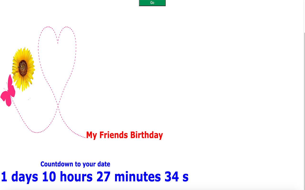 Countdown to your Date