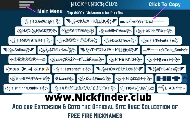 ▷Nickfinder.club꧁Booyah꧂free fire nicknames