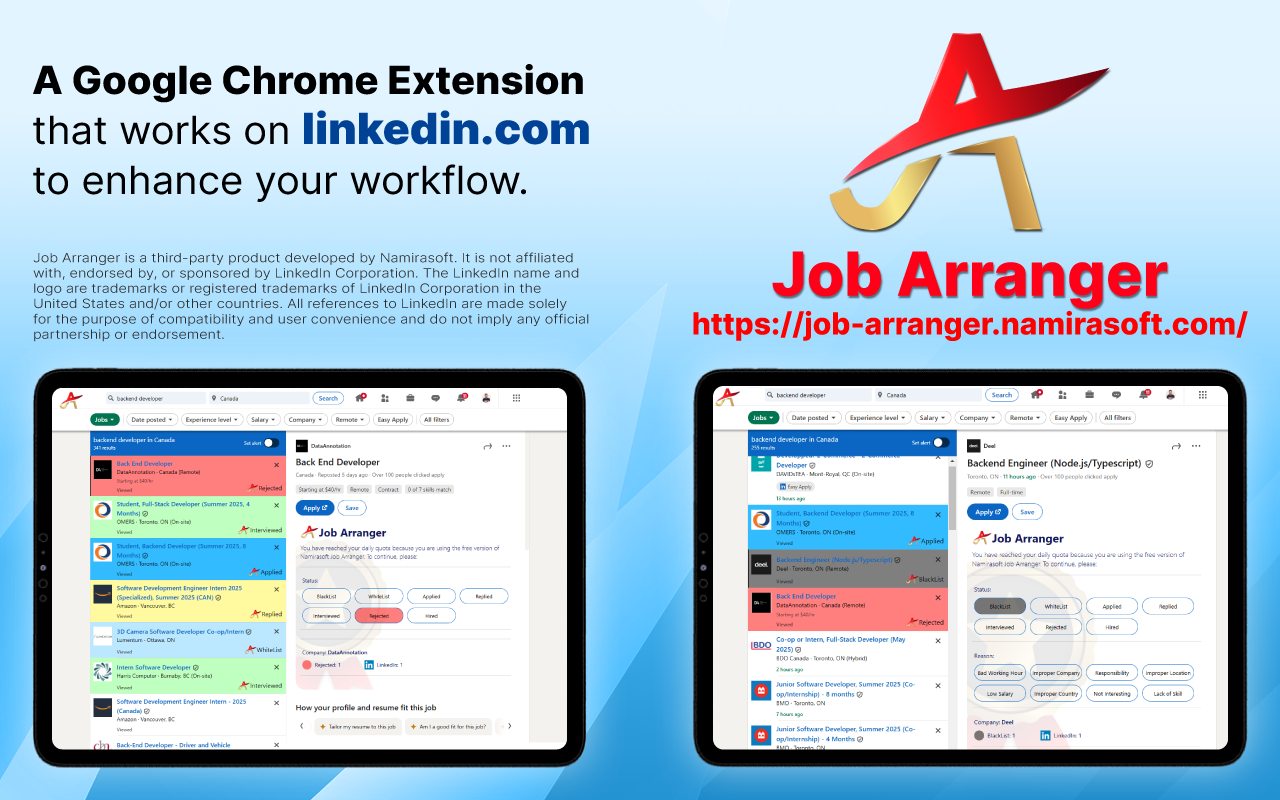 Job Arranger (Assistance for Job Platforms)