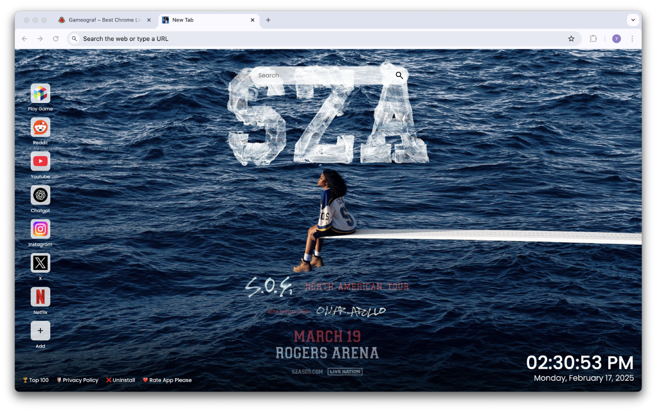SZA Wallpapers New Tab