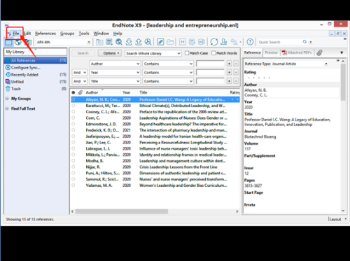 Endnote怎么创建数据库