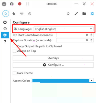 captura怎么设置中文