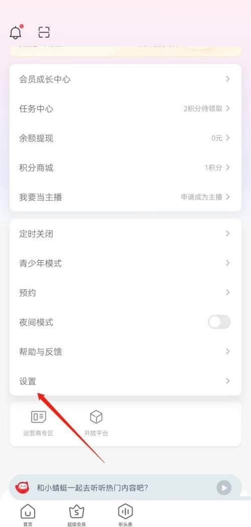 蜻蜓fm怎么调音质