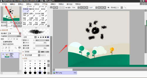 sai怎么让绘制的线条更平滑
