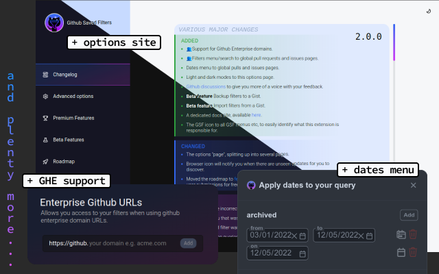 Github Saved Filters