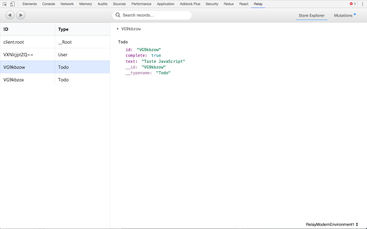 Relay DevTools