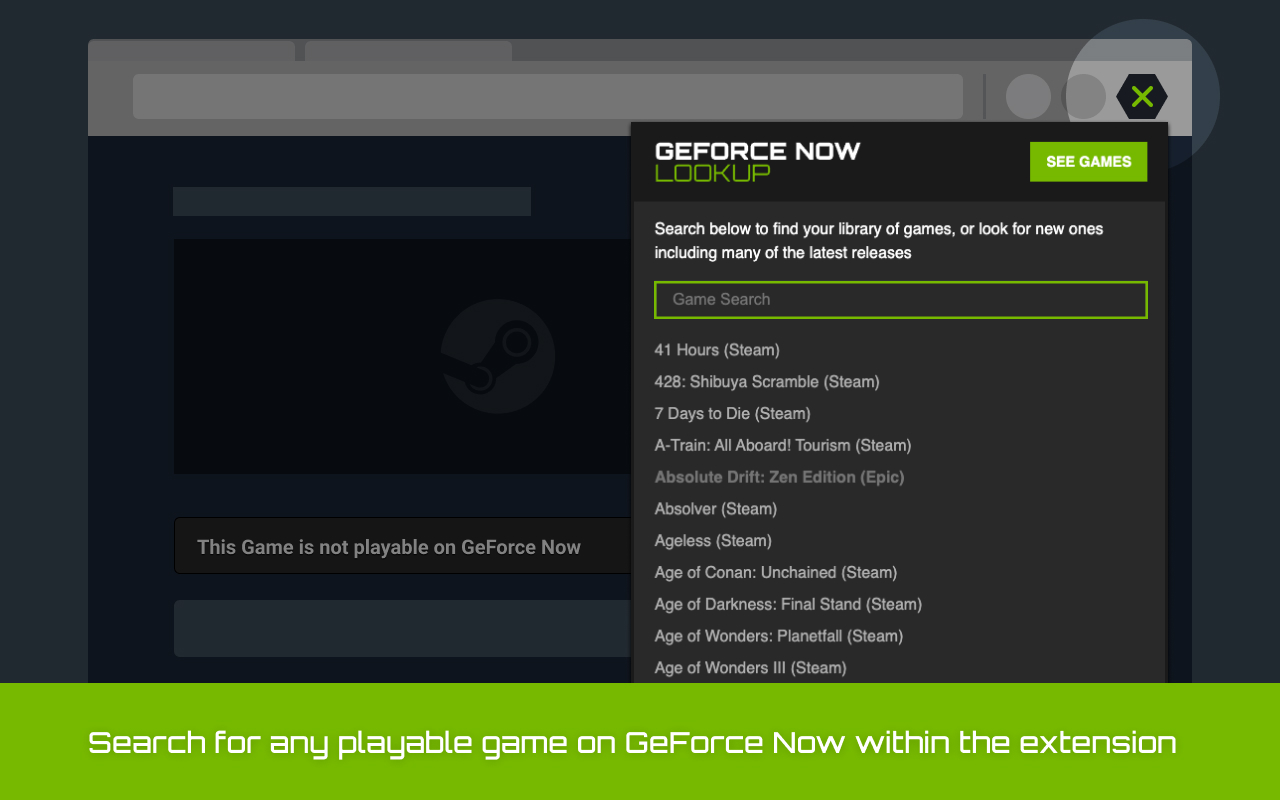 GeForce Now Lookup