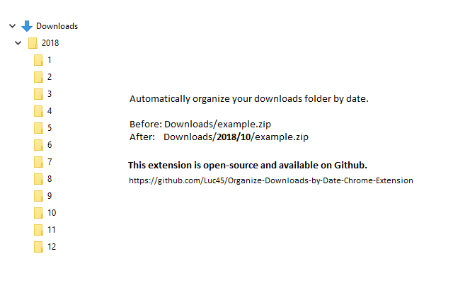 Organize Downloads by Date