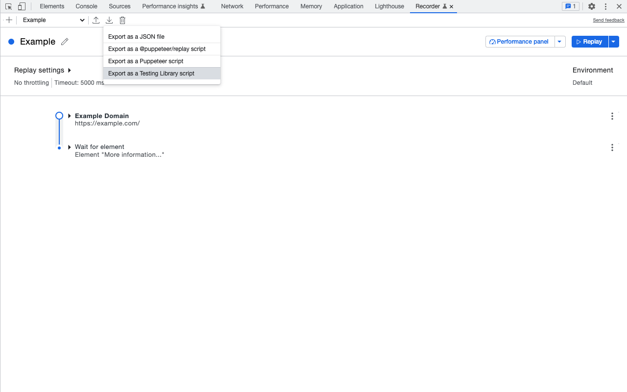 Testing Library Recorder