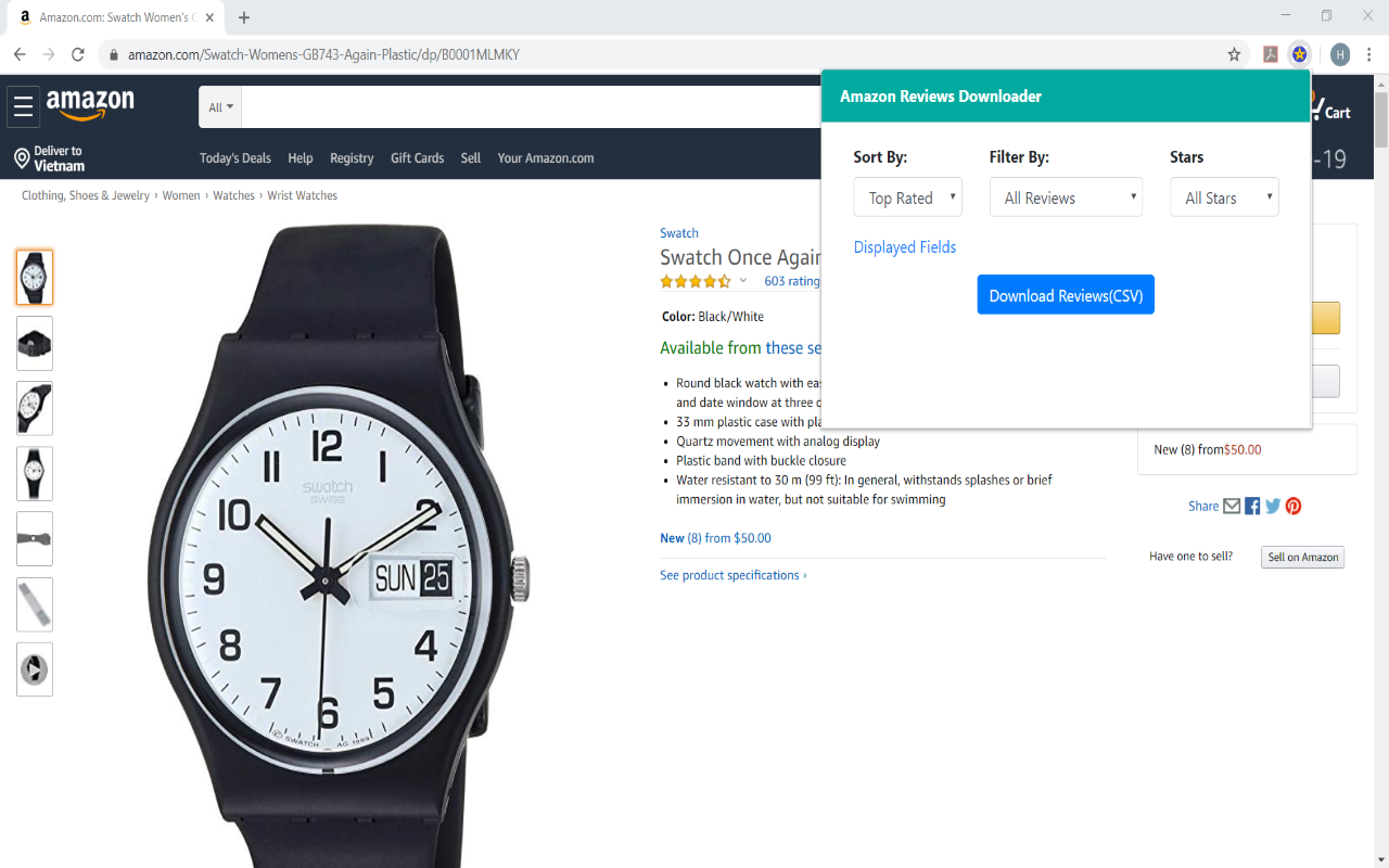 Amazon Reviews Downloader
