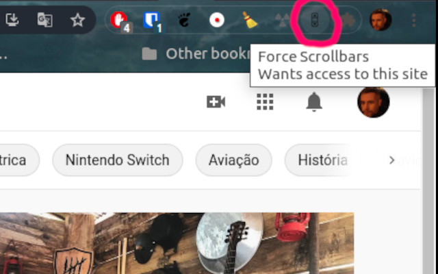 Force Scrollbars