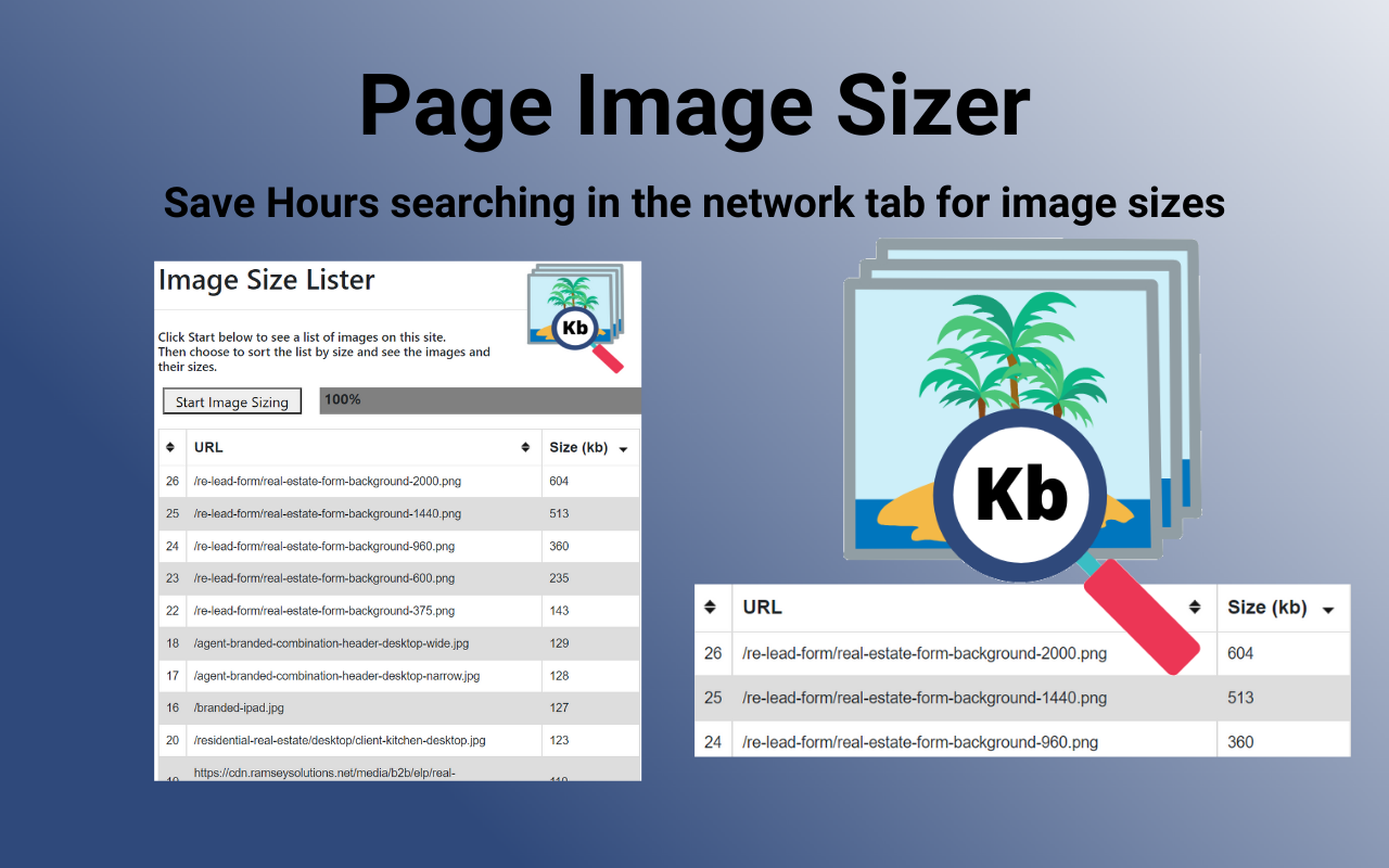 Page Image Sizer