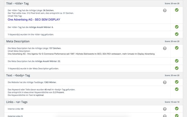 OneProSeo Site Check
