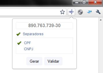 Gerador e Validador de CPF/CNPJ