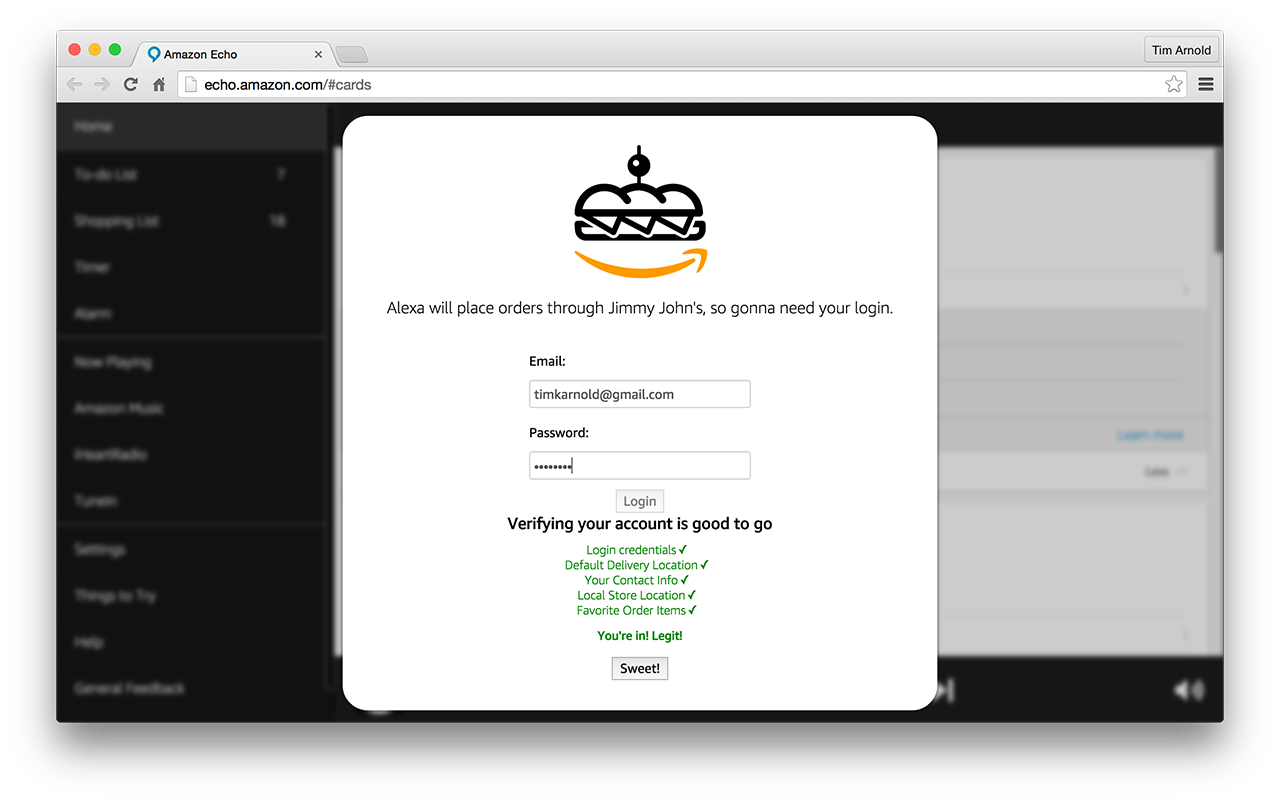 Alexa, make me a sandwich