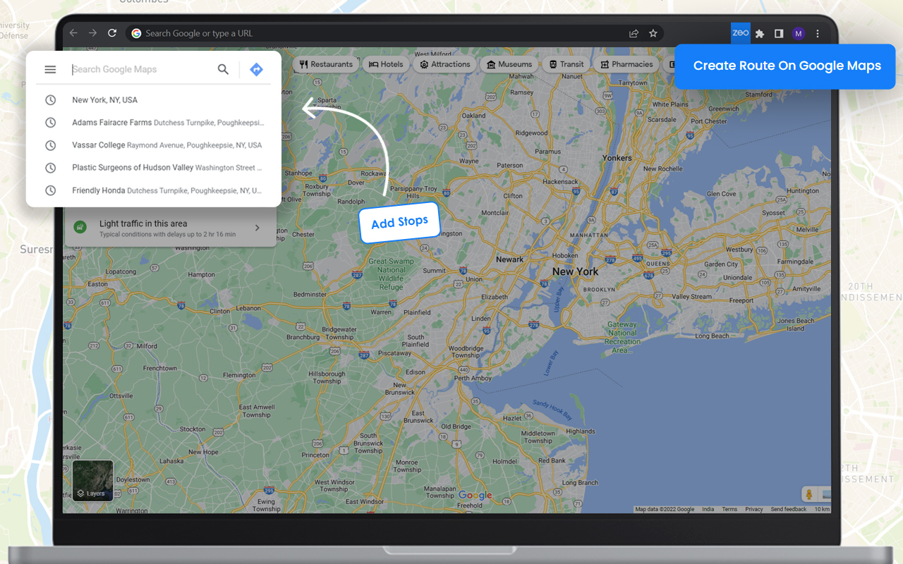 Free Route Planner for Google Maps
