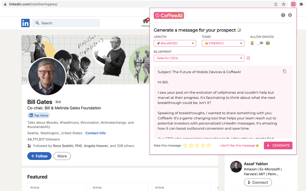CoffeeAI: Hyper-Personalized Sales Emails