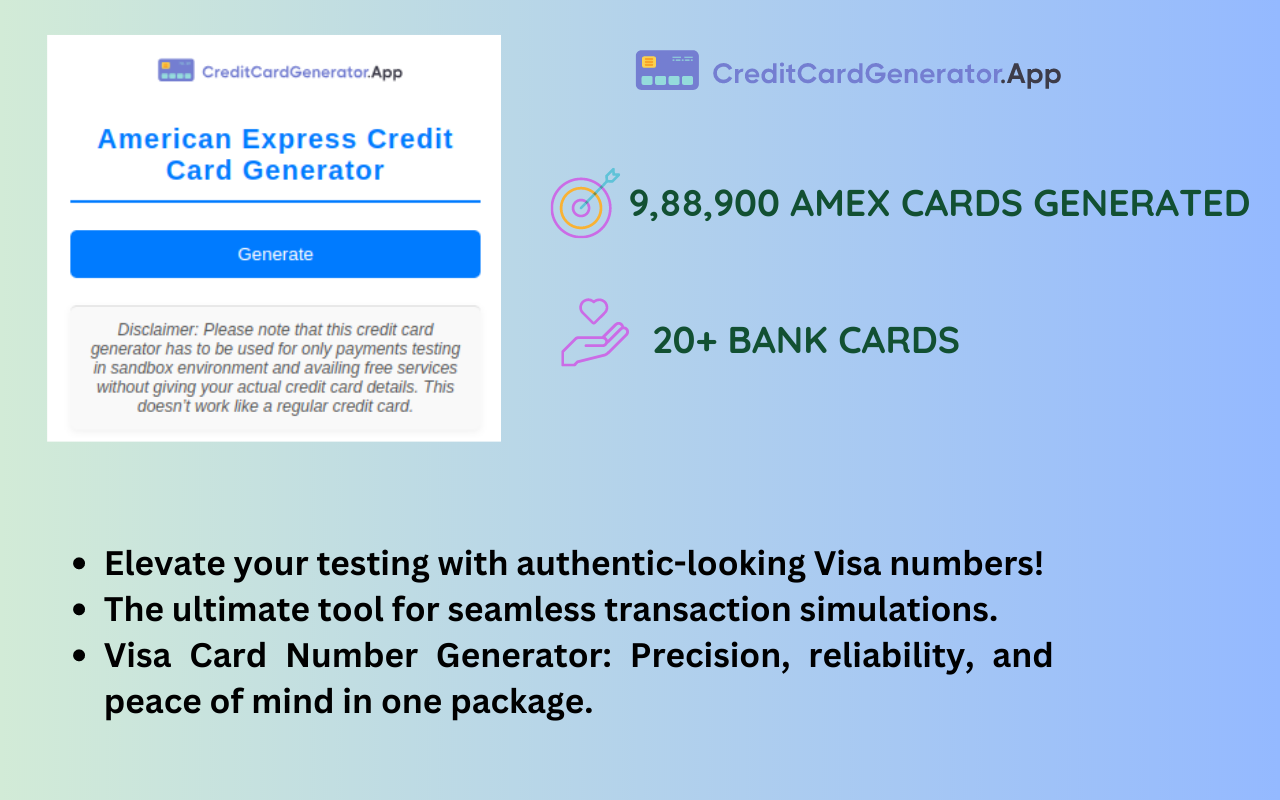 American Express Credit Card Generator