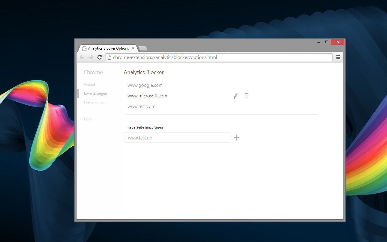 blocker für Google Analytics™