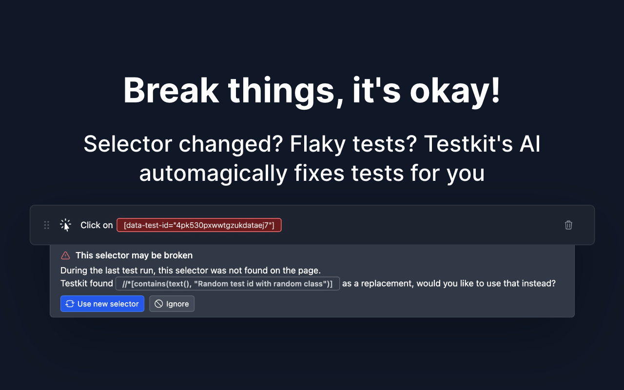 Testkit Recorder