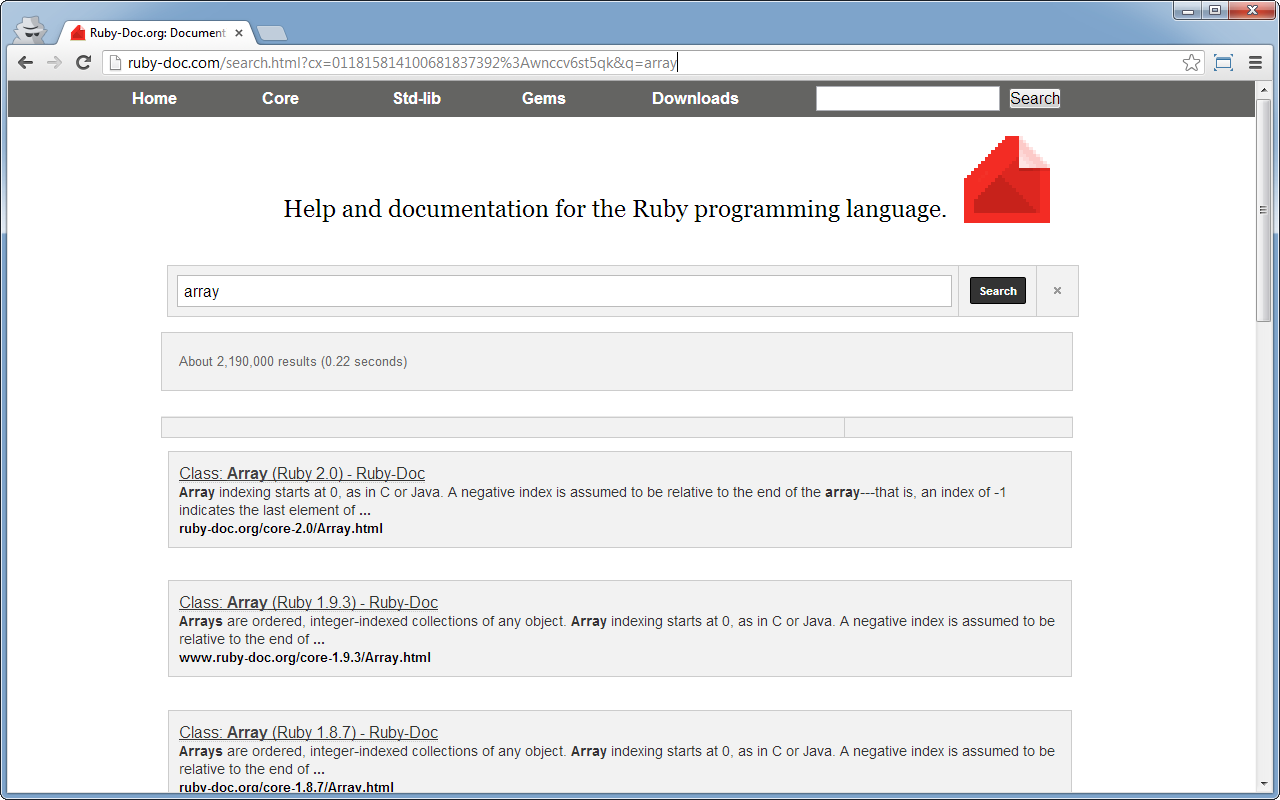 RubyDoc Search