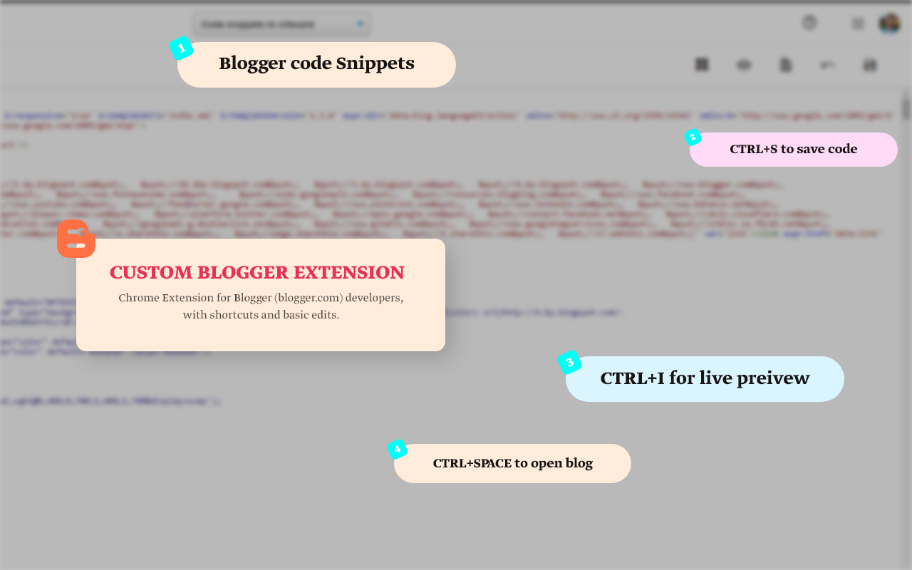 Custom Blogger Extension
