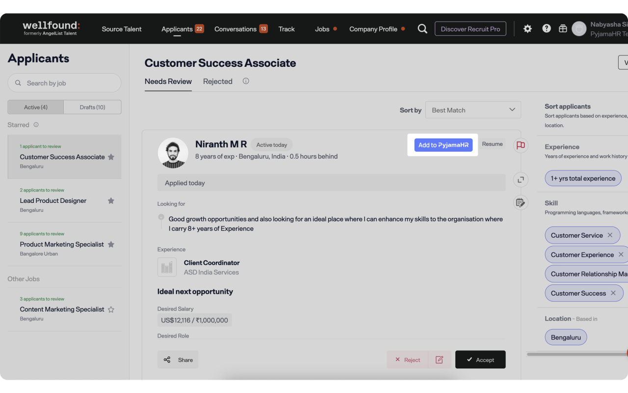 PyjamaHR: Import Candidates with Ease