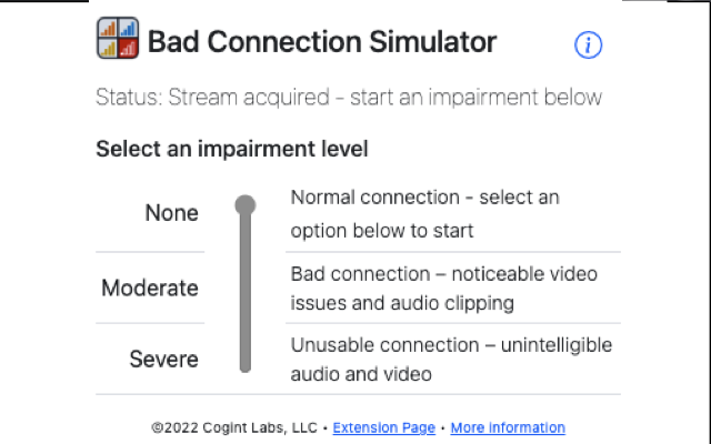 Bad Connection Simulator