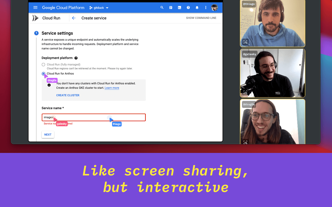 Duckly Cobrowsing web sharing with debugging