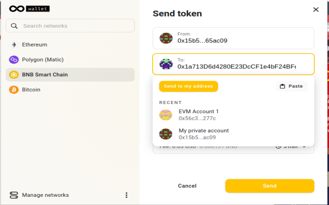 EternalWallet: EVM Wallet (BSC, ETH + more)