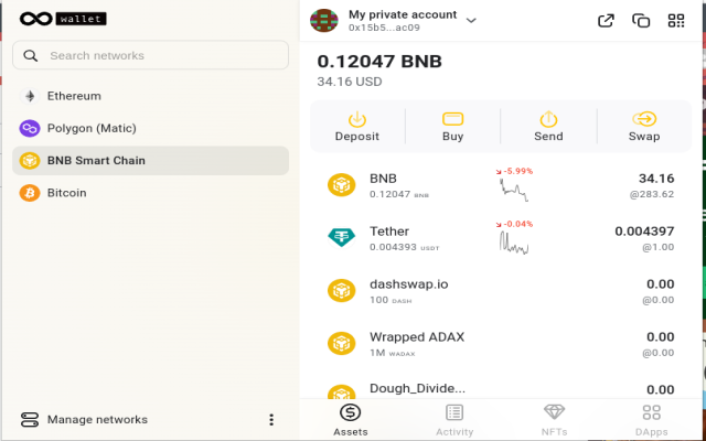 EternalWallet: EVM Wallet (BSC, ETH + more)