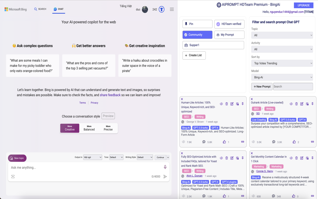 PromptEasily BingAI - HDTeam